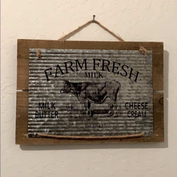 Hobby Lobby Other - Farm Fresh Milk sign